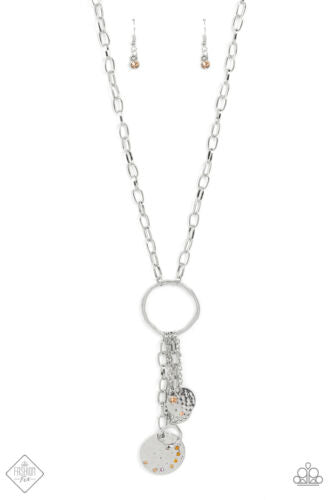 Trinket Twinkle Silver Necklace - Paparazzi Accessories