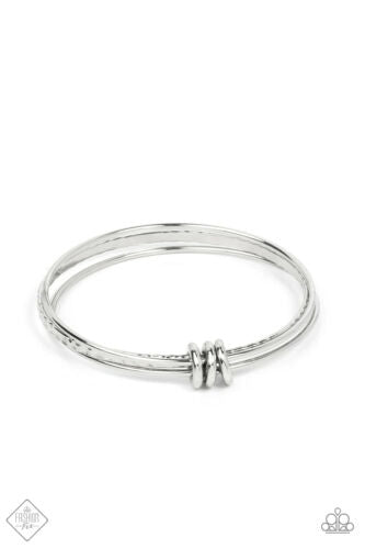 Bauble Bash Silver Bracelet - Paparazzi Accessories